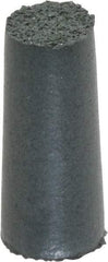 Cratex - 3/8" Max Diam x 7/8" Long, Taper, Rubberized Point - Coarse Grade, Silicon Carbide, 1/8" Arbor Hole, Unmounted - Apex Tool & Supply