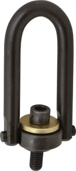 Jergens - 4,000 Lb Load Capacity Safety Engineered Center Pull Hoist Ring - 60 Ft/Lb Torque, 5/8 - 11 Thread, Alloy Steel - Apex Tool & Supply