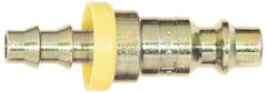 Coilhose Pneumatics - Lock-On Hose Barb Industrial Pneumatic Hose Connector - Plated Steel, 3/8" Body Diam, 3/8" Hose ID - Apex Tool & Supply