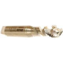 Emuge - M4.5x0.75 Metric 3 Flute 6H Modified Bottoming Spiral Flute Tap - Cobalt, Bright Finish, 70mm OAL, Right Hand Flute, Right Hand Thread, Series Enorm - Apex Tool & Supply
