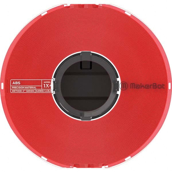 MakerBot - 3D Printer Consumables Material: ABS Color: Red - Apex Tool & Supply