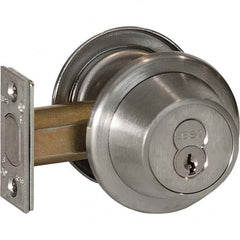 Best - Deadbolts Type: Double Cylinder Door Thickness Range: 1-3/8-2 - Apex Tool & Supply