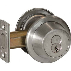 Best - Deadbolts Type: Double Cylinder Door Thickness Range: 1-3/8-2 - Apex Tool & Supply