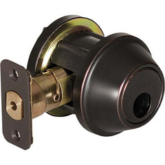 Stanley - Deadbolts Type: Single Cylinder Door Thickness Range: 1-3/8 - 1-3/4 - Apex Tool & Supply