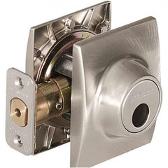Stanley - Deadbolts Type: Single Cylinder Door Thickness Range: 1-3/8 - 1-3/4 - Apex Tool & Supply