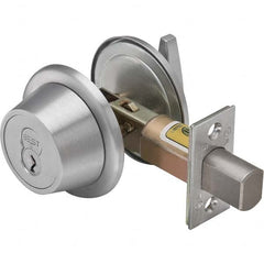 Best - Deadbolts Type: Single Cylinder Door Thickness Range: 1-3/8-2 - Apex Tool & Supply