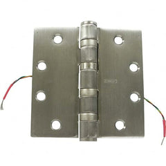 Stanley - 4-1/2" Long x 4-1/2" Wide Grade 1 304 Stainless Steel Full Mortise Ball Bearing Commercial Hinge - Apex Tool & Supply