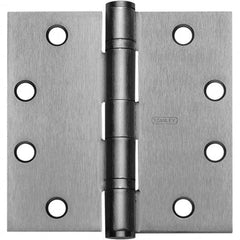 Stanley - 4-1/2" Long x 4-1/2" Wide Grade 1 Bronze Full Mortise Ball Bearing Commercial Hinge - Apex Tool & Supply