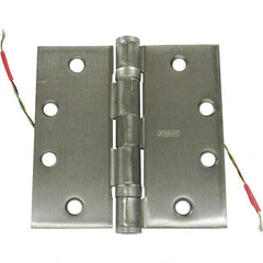 Stanley - 4-1/2" Long x 4-1/2" Wide Grade 1 304 Stainless Steel Full Mortise Ball Bearing Commercial Hinge - Apex Tool & Supply
