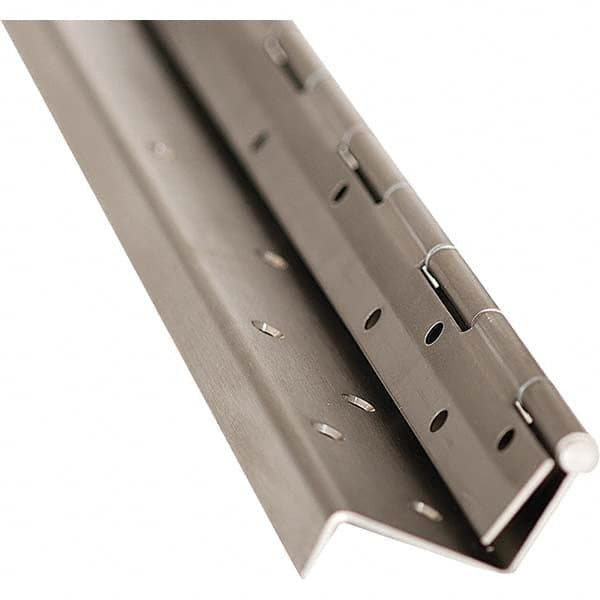 Stanley - 84" Long x 6" Wide Grade 1 304 Stainless Steel Commercial Hinge - Apex Tool & Supply