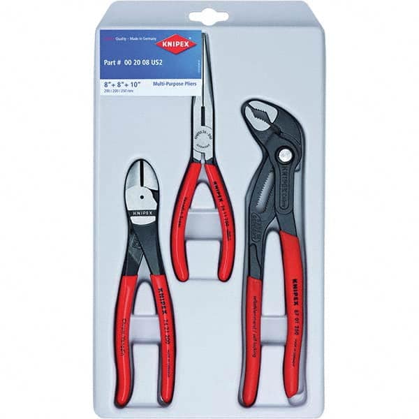 Knipex - Plier Sets Set Type: Assortment Number of Pieces: 3 - Apex Tool & Supply