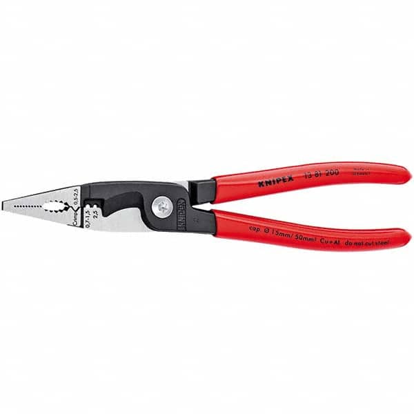 Knipex - Cutting Pliers Type: Electrician Pliers Insulated: NonInsulated - Apex Tool & Supply