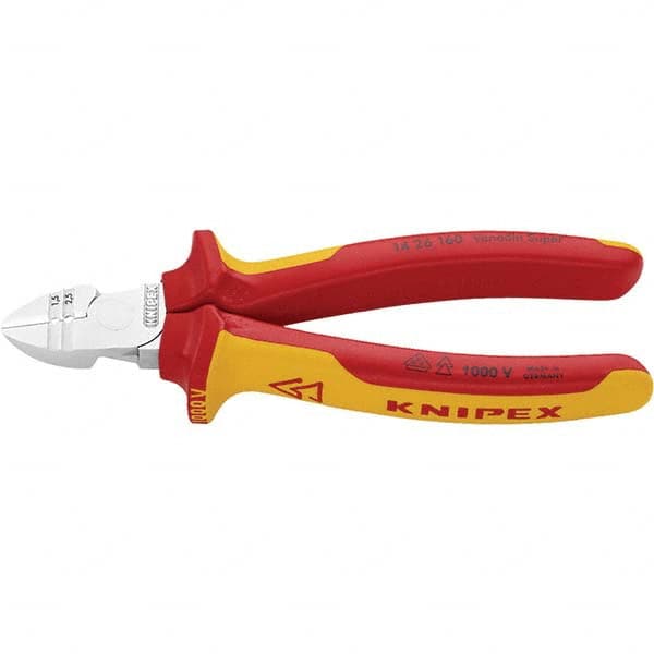 Knipex - Cutting Pliers Type: Diagonal Cutter w/Stripper Insulated: Insulated - Apex Tool & Supply
