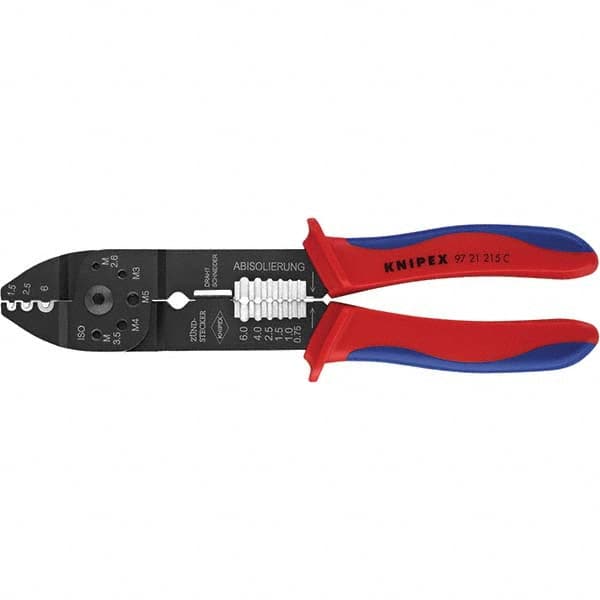 Knipex - Crimpers Type: Crimping Pliers Capacity: M2.6; M3; M3.5; M4; M5 - Apex Tool & Supply