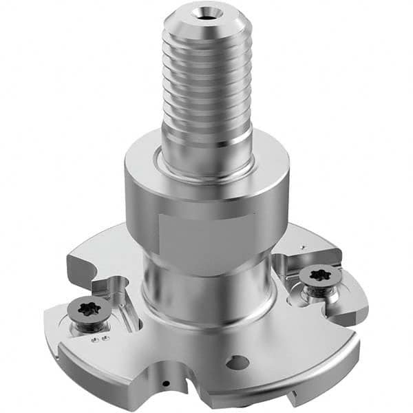 Seco - Combimaster Connection, 1/4" Cutting Width, 0.6024" Depth of Cut, 2" Cutter Diam, 4 Tooth Indexable Slotting Cutter - Apex Tool & Supply