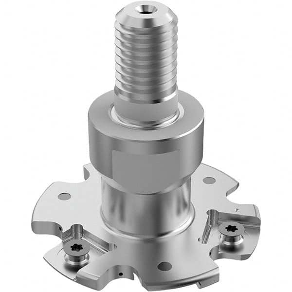 Seco - Combimaster Connection, 5/32" Cutting Width, 0.6024" Depth of Cut, 2" Cutter Diam, 6 Tooth Indexable Slotting Cutter - Apex Tool & Supply