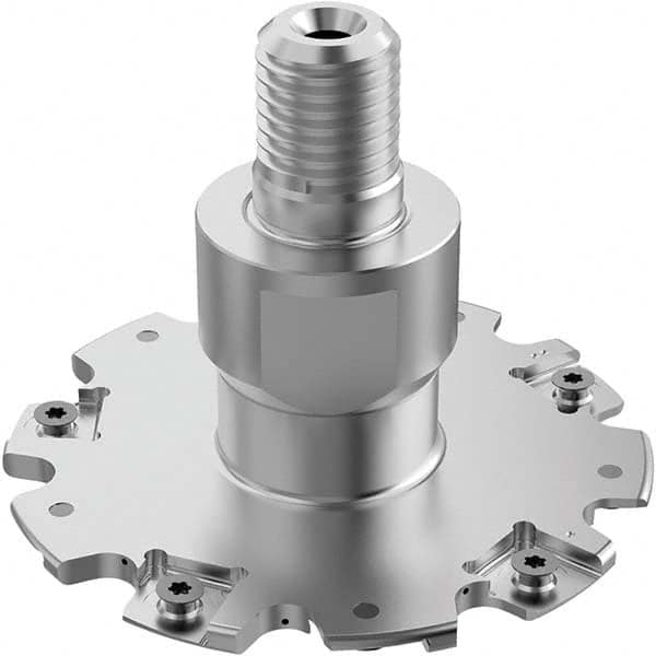 Seco - Combimaster Connection, 5/32" Cutting Width, 0.9567" Depth of Cut, 3" Cutter Diam, 10 Tooth Indexable Slotting Cutter - Apex Tool & Supply