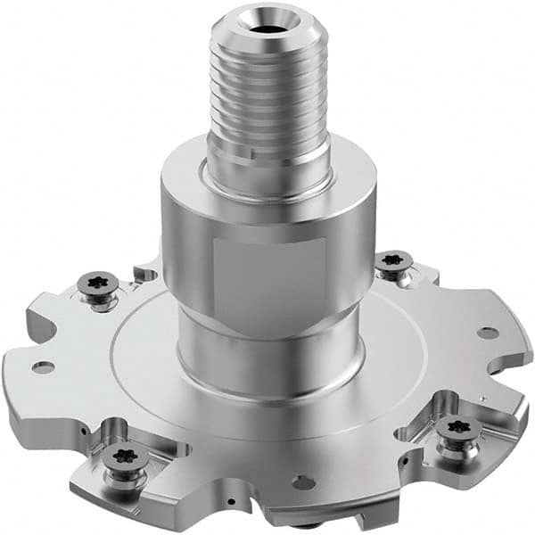 Seco - Combimaster Connection, 7mm Cutting Width, 26.3mm Depth of Cut, 80mm Cutter Diam, 8 Tooth Indexable Slotting Cutter - Apex Tool & Supply