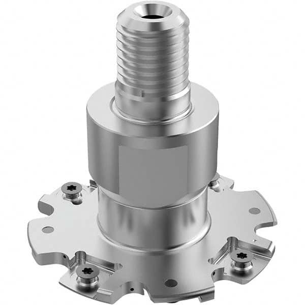 Seco - Combimaster Connection, 5mm Cutting Width, 17.6mm Depth of Cut, 63mm Cutter Diam, 8 Tooth Indexable Slotting Cutter - Apex Tool & Supply