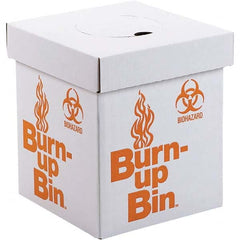 Dynalon Labware - 1 6-Piece White & Orange Rectangle Open Top Disposal Box - Apex Tool & Supply