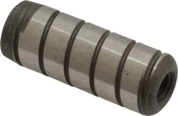 Holo-Krome - 3/8" Diam x 1" Pin Length 4000 Alloy Steel Pull Out Dowel Pin - Black Luster Finish, C 47-58 & C 60 (Surface) Hardness, 1 Beveled & 1 Threaded End - Apex Tool & Supply