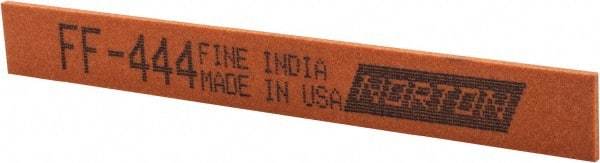 Norton - 4" Long x 1/2" Wide x 1/16" Thick, Aluminum Oxide Sharpening Stone - Taper, Fine Grade - Apex Tool & Supply