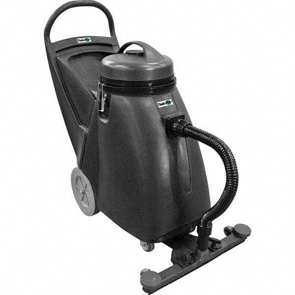 Nilfisk - 18 Gal Plastic Tank, Electric Powered Wet/Dry Vacuum - 1.17 Peak hp, 100/120 Volt, 8 Amps, 9' Hose Fitting, Cloth Filter, Accessories Included - Apex Tool & Supply