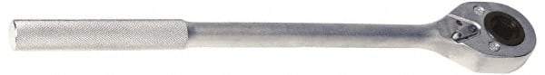 Proto - 3/4" Drive Pear Head Female Drive Ratchet - Chrome Finish, 20" OAL, 24 Gear Teeth, Standard Head - Apex Tool & Supply