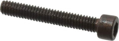 Made in USA - #1-72 UNF Hex Socket Drive, Socket Cap Screw - Alloy Steel, Black Oxide Finish, Fully Threaded, 1/2" Length Under Head - Apex Tool & Supply