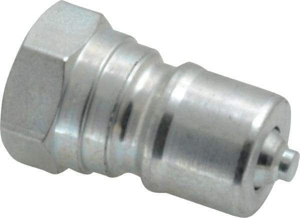 Parker - 3/8 NPTF Steel Hydraulic Hose Female Pipe Thread Nipple - 4,000 psi - Apex Tool & Supply