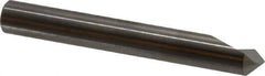 SGS - 1/4" Head Diam, 1/4" Shank Diam, 1 Flute 90° Solid Carbide Countersink - Bright Finish, 2" OAL, Single End, Straight Shank, Right Hand Cut - Apex Tool & Supply
