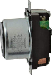 Hubbell Wiring Device-Kellems - 250 VDC, 600 VAC, 50 Amp, Self Grounding Receptacle - 3 Poles, 4 Wire, Female End, Black - Apex Tool & Supply