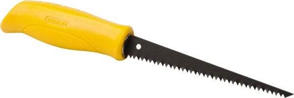 Stanley - 6-1/4" Steel Blade Drywall Saw - High Impact Polypropylene Handle, Textured, Slip Resistant Grip, 11-1/4" OAL - Apex Tool & Supply