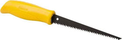 Stanley - 6-1/4" Steel Blade Drywall Saw - High Impact Polypropylene Handle, Textured, Slip Resistant Grip, 11-1/4" OAL - Apex Tool & Supply