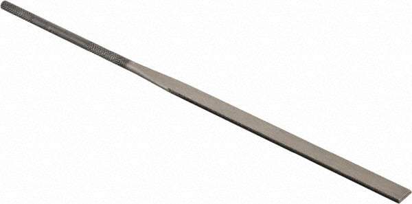 Grobet - 5-1/2" Needle Precision Swiss Pattern Round File - Round Handle - Apex Tool & Supply