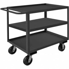 Durham - 3,000 Lb Capacity, 36-1/4" Wide x 66-1/4" Long x 48" High Service Cart - Apex Tool & Supply