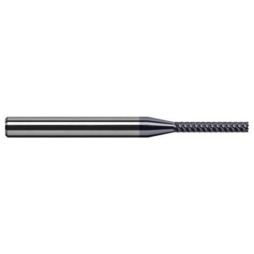 Variable Helix End Mills for Free Machining Steels - Finishers - 0.1875″ (3/16″) Cutter Diameter × 0.5700″ Length of Cut Carbide Square End Mill Finisher for Free Machining Steels, 5 Flutes, AlTiN Coated - Exact Industrial Supply