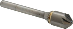 SGS - 1/2" Head Diam, 1/4" Shank Diam, 6 Flute 90° Solid Carbide Countersink - Apex Tool & Supply