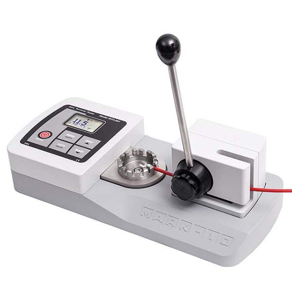 Mark-10 - Tension & Compression Force Gage Accessories Type: Wire Crimp Pull Tester Capacity (Lb.): 200.00 - Apex Tool & Supply