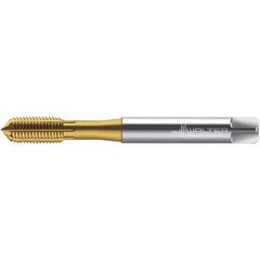 Walter-Prototyp - #4-40 UNC 2BX Semi-Bottoming Thread Forming Tap - High Speed Steel, TiN Finish, 56mm OAL - Exact Industrial Supply