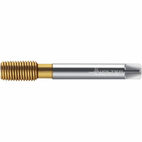 Walter-Prototyp - M16x2.00 DIN 2174 6HX 15.140 Thread Limit Semi-Bottoming Thread Forming Tap - Powdered Metal High Speed Steel, TiN Finish, 110mm OAL, 20mm Thread Length, Right Hand Thread, Series TC420 - Apex Tool & Supply