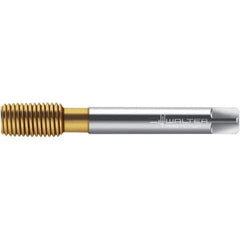 Walter-Prototyp - M12x1.75 DIN 2174 6GX 11.260 Thread Limit Semi-Bottoming Thread Forming Tap - Powdered Metal High Speed Steel, TiN Finish, 110mm OAL, 16mm Thread Length, Right Hand Thread, Series TC420 - Apex Tool & Supply