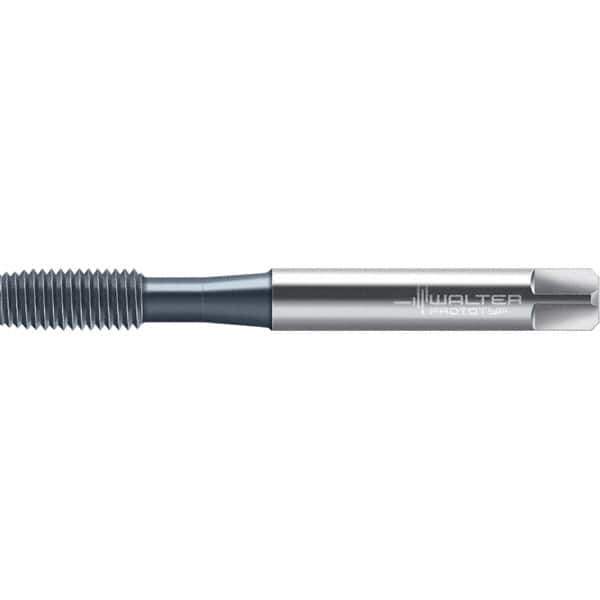 Walter-Prototyp - M10x1.50 DIN 2174 6HX 9.370 Thread Limit Semi-Bottoming Thread Forming Tap - Powdered Metal High Speed Steel, TiCN Finish, 100mm OAL, 15mm Thread Length, Right Hand Thread, Series TC420 - Apex Tool & Supply