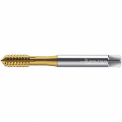 Walter-Prototyp - M8x1.25 DIN 2174 6GX 7.490 Thread Limit Semi-Bottoming Thread Forming Tap - Powdered Metal High Speed Steel, TiN Finish, 90mm OAL, 12mm Thread Length, Right Hand Thread, Series TC430 - Apex Tool & Supply