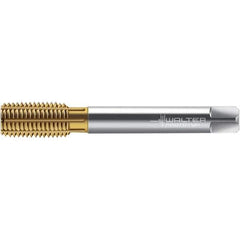 Walter-Prototyp - M8x1.00 DIN 2174 6HX 7.600 Thread Limit Semi-Bottoming Thread Forming Tap - Powdered Metal High Speed Steel, TiN Finish, 90mm OAL, 12mm Thread Length, Right Hand Thread, Series TC430 - Apex Tool & Supply