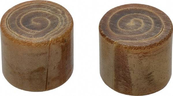 Garland - 1-1/2" Face Diam, Grade Medium Soft, Natural Hammer Tip/Face - Rawhide - Apex Tool & Supply