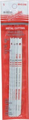Milwaukee Tool - 5" Long, 24 Teeth per Inch, Bi-Metal Jig Saw Blade - Toothed Edge, 0.2813" Wide x 0.055" Thick, U-Shank - Apex Tool & Supply