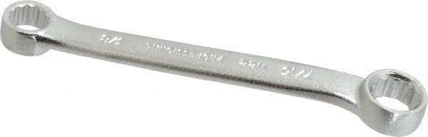 Proto - 3/8" x 7/16" 12 Point Box Wrench - Double End, 37/64" Head Diam x 19/64" Head Thickness, 4-5/8" OAL, Steel, Satin Finish, 15° Offset - Apex Tool & Supply
