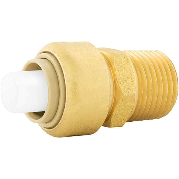 Jones Stephens - Metal Push-To-Connect Tube Fittings Type: Adapter Tube Outside Diameter (Inch): 1/2 - Apex Tool & Supply