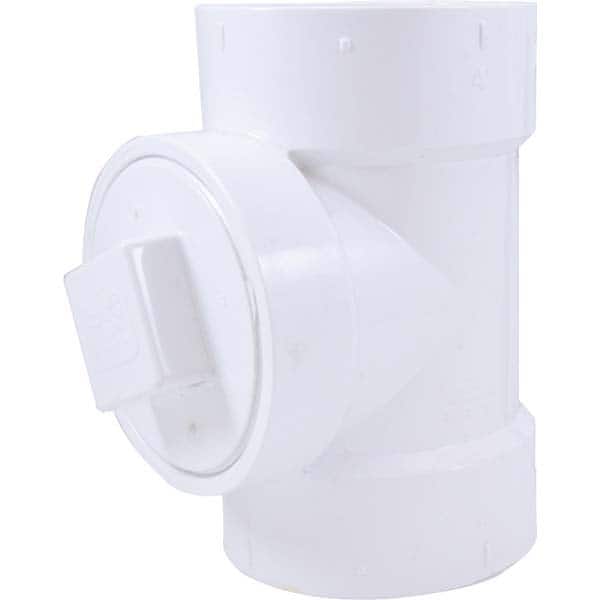 Jones Stephens - Drain, Waste & Vent Pipe Fittings Type: Cleanout Test Tee w/Cleanout Plug Fitting Size: 4 (Inch) - Apex Tool & Supply
